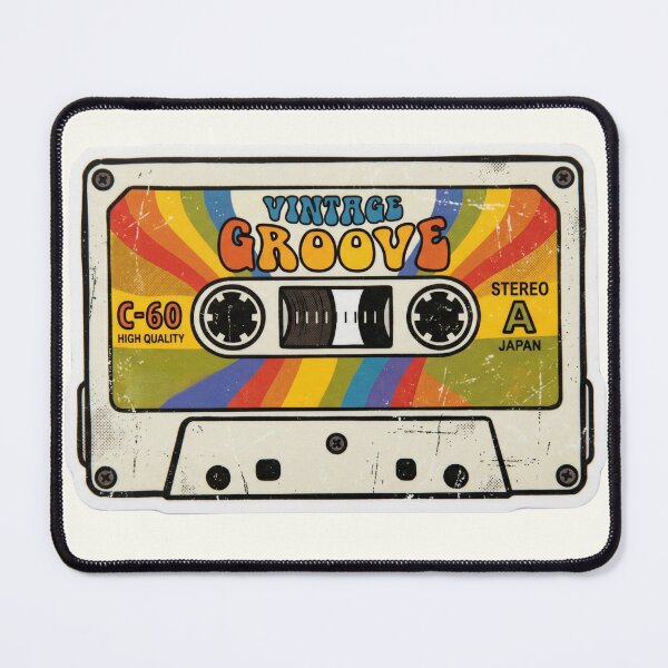 Item preview, Groovy 70s Vintage Stereo Cassette Player Aesthetic designed and sold by AuraDraftStudio.
