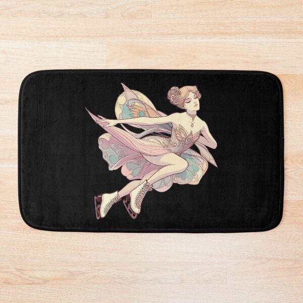 Item preview, Figure skating in Art Nouveau style – a pastel dream designed and sold by Pineapple-Tree.