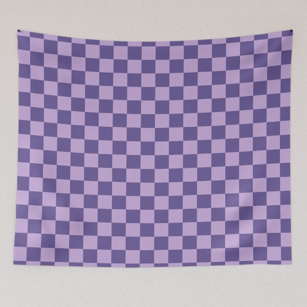 Item preview, Violet checkered seamless pattern designed and sold by Mint + Midnight.