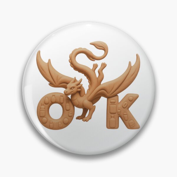 Item preview, Clay Dragon "OK" – Unique Sculptural Fantasy Art designed and sold by RDproject.