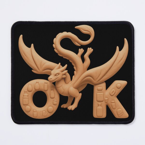 Item preview, Clay Dragon "OK" – Unique Sculptural Fantasy Art designed and sold by RDproject.