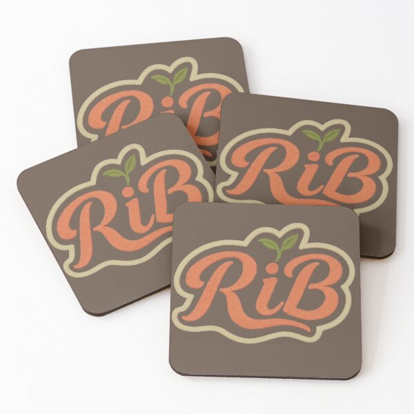 Item preview, Embroidered Peach Sorbet Urban Biology Script Logo designed and sold by Rib-Brand.