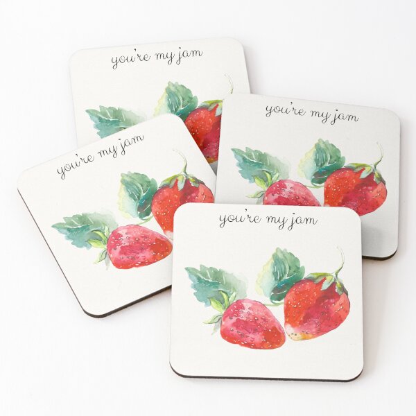 Item preview, You're My Jam Kitchen Wall Art – Strawberry Poster designed and sold by Modern3Art.