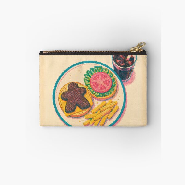Item preview, Risograph Meeple Burger Fries Soda Board Game Geek  designed and sold by TackyTime.