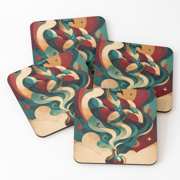 Item preview, Wall Art - Postcard - The Genie in Art Deco Fantasy designed and sold by ForeverPrintsOK.