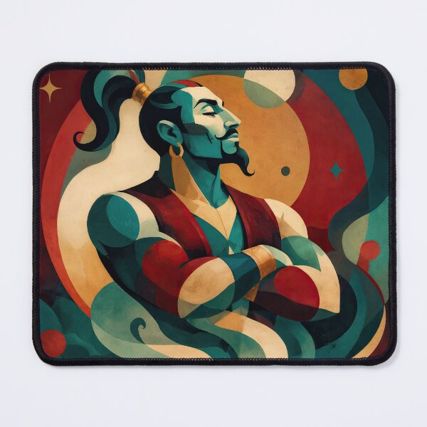 Item preview, Wall Art - Postcard - The Genie in Art Deco Fantasy designed and sold by ForeverPrintsOK.