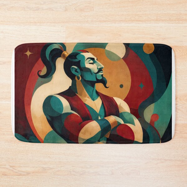Item preview, Wall Art - Postcard - The Genie in Art Deco Fantasy designed and sold by ForeverPrintsOK.