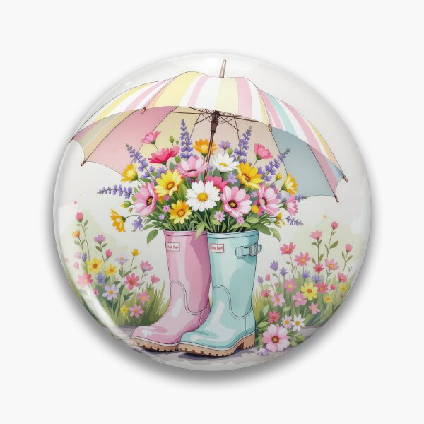 Item preview, Rainy Day Boot Bouquets 1 designed and sold by Finding Fortuity.
