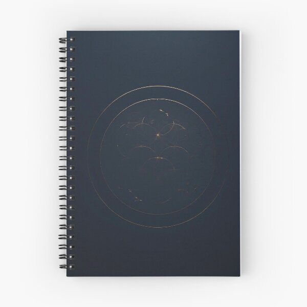 Item preview, Veiled Geometry Hidden Order Design – Incomplete Sacred Geometry Antique Gold on Deep Navy designed and sold by ArtivaNest.