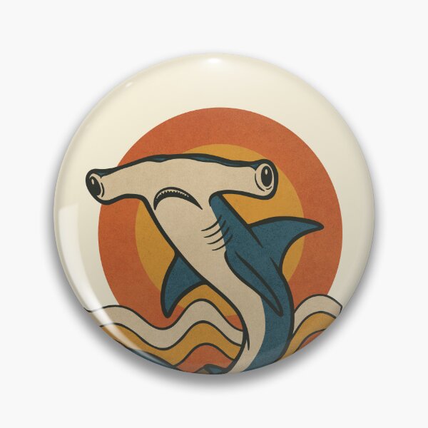 Item preview, Hammerhead Shark Retro Vibes designed and sold by ChunkByChunk.