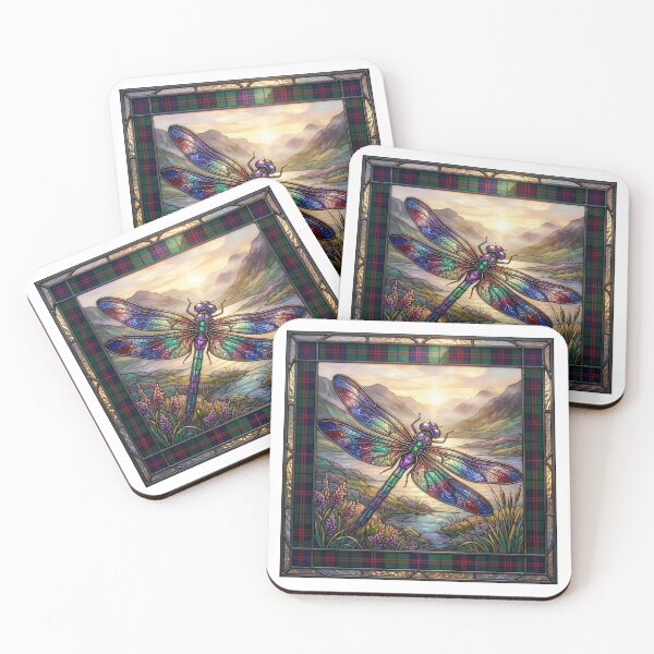 Item preview, Stained Glass Dragonfly Illustration designed and sold by SoulTreasures.