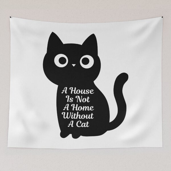 Item preview, A House Is Not A Home Without A Cat. designed and sold by Dinasshop.