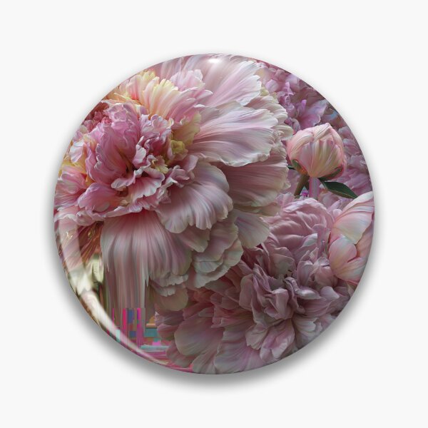 Item preview, Molten Peonies – Rococo Punk Gold Bloom designed and sold by VelvetThornsArt.