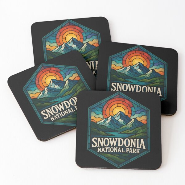 Item preview, Snowdonia National Park Wales Stained Glass Art Travel designed and sold by TomFrontierArt.