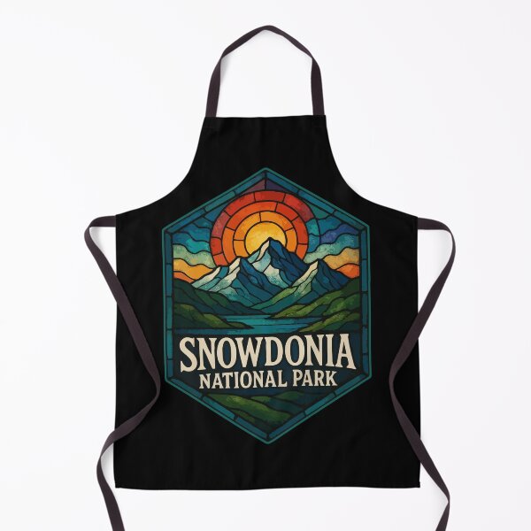 Item preview, Snowdonia National Park Wales Stained Glass Art Travel designed and sold by TomFrontierArt.
