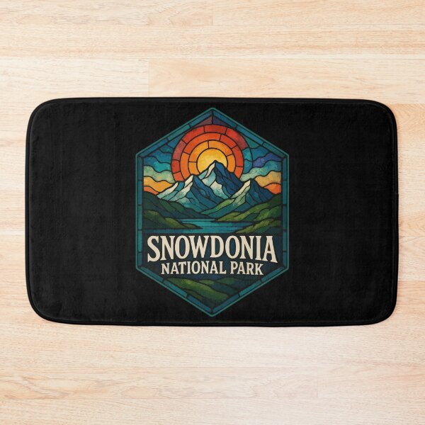 Item preview, Snowdonia National Park Wales Stained Glass Art Travel designed and sold by TomFrontierArt.