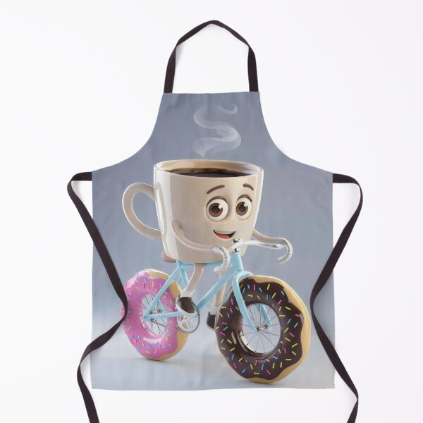 Item preview, A cup of coffee on a bike. designed and sold by MyHappyArtShop.