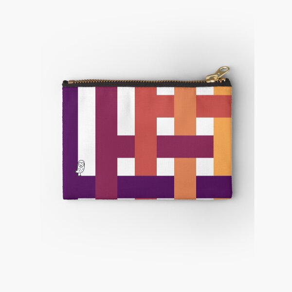 Item preview, Little OWLY relaxing on a colorful line grid designed and sold by OwlyChic.