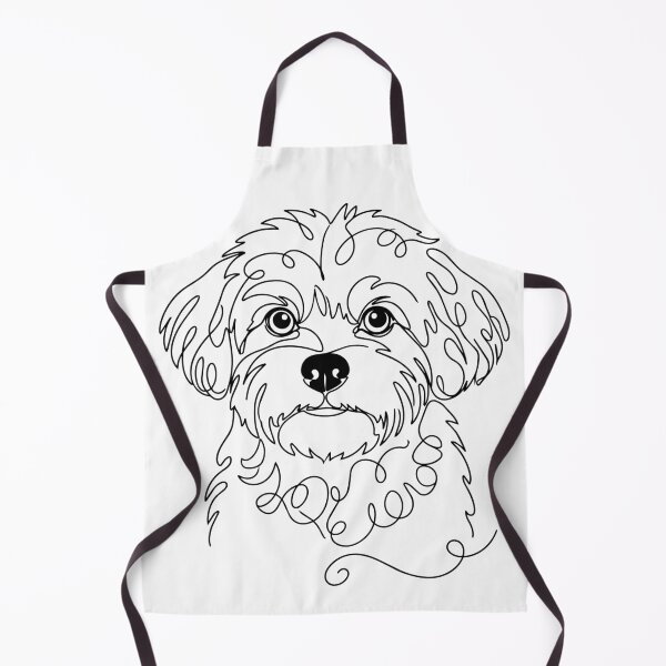 Item preview, Bolonka Zwetna One Line Art – Minimalist Dog Illustration designed and sold by Pfotenfaden.