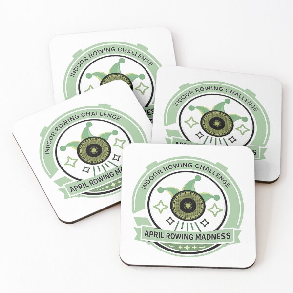 Item preview, April Indoor Rowing Challenge Badge – Funny Gym Workout Design designed and sold by Mahmoud Salah.