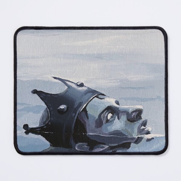 Item preview, Crowned head floating in grey waters designed and sold by pencilIDK.