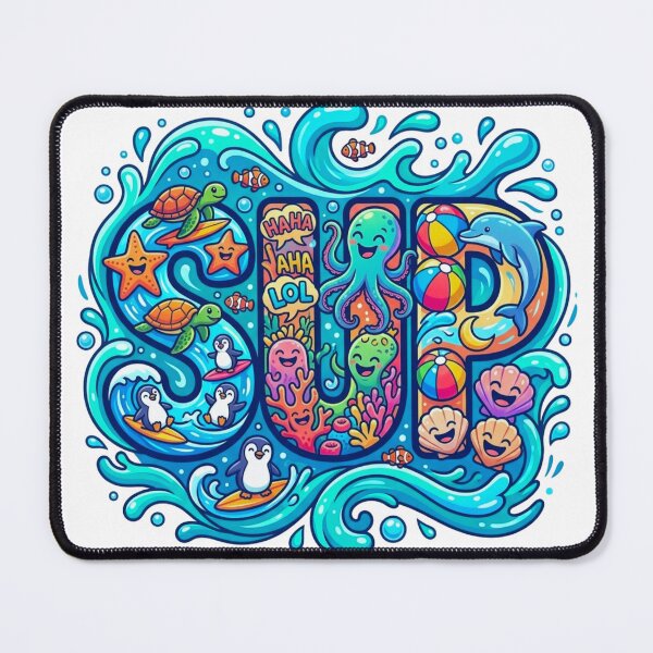 Item preview, Summer Surf Vibes - Full Color Ocean Doodle designed and sold by RDproject.