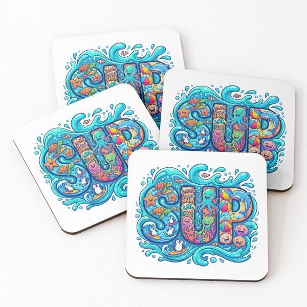 Item preview, Summer Surf Vibes - Full Color Ocean Doodle designed and sold by RDproject.