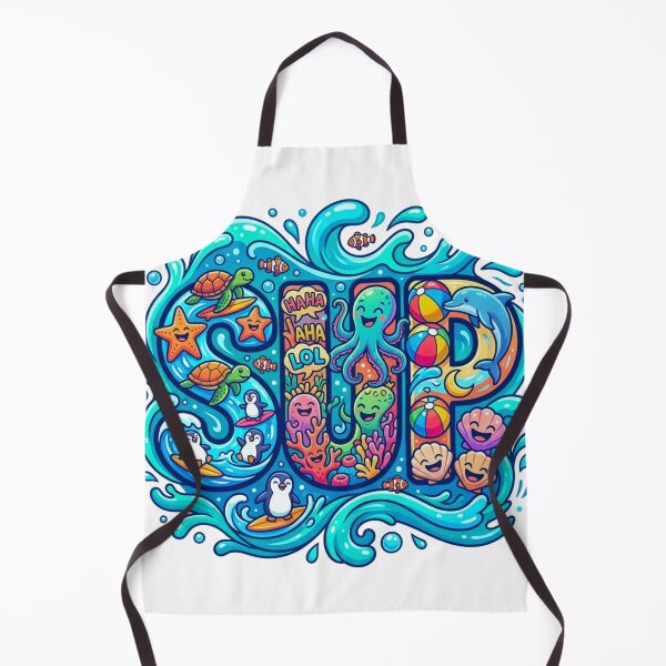 Item preview, Summer Surf Vibes - Full Color Ocean Doodle designed and sold by RDproject.