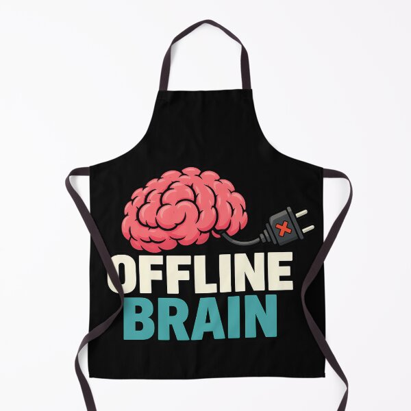Item preview, Offline Brain Funny Burnout Tech Design designed and sold by TeeTimeTreasure.