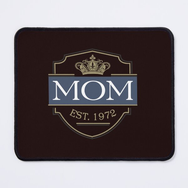 Item preview, Mom Established 1972 Elegant Royal Emblem designed and sold by ElisabethRaven.