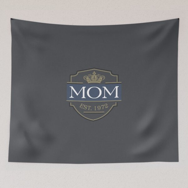 Item preview, Mom Established 1972 Elegant Royal Emblem designed and sold by ElisabethRaven.