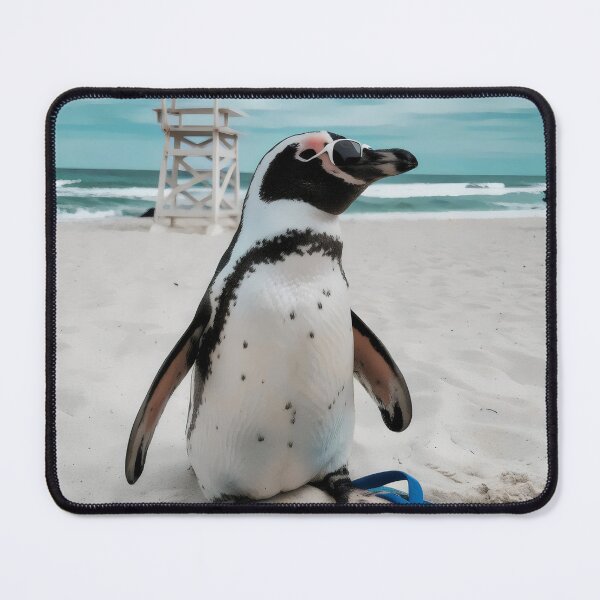 Item preview, Penguin on vacation. designed and sold by MyHappyArtShop.
