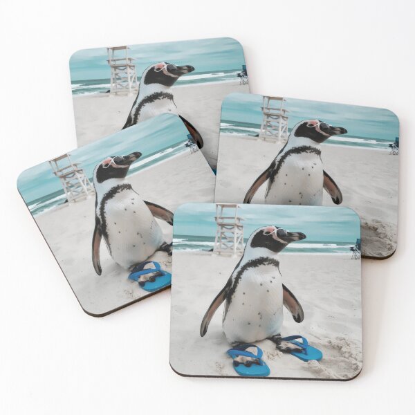 Item preview, Penguin on vacation. designed and sold by MyHappyArtShop.