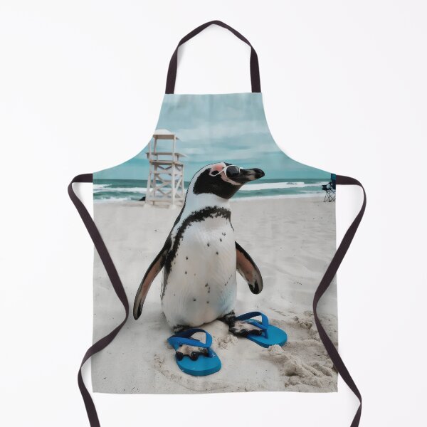 Item preview, Penguin on vacation. designed and sold by MyHappyArtShop.