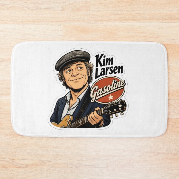 Item preview, Kim Larsen "Gasoline" Inspired Sticker - Danish Music Icon Tribute designed and sold by Bhaskar Digital Art.