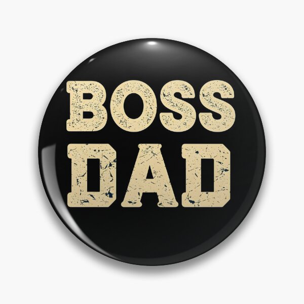 Item preview, Boss Dad Vintage Distressed Typography T-Shirt Design designed and sold by FestivityFinds.