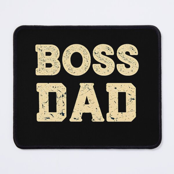 Item preview, Boss Dad Vintage Distressed Typography T-Shirt Design designed and sold by FestivityFinds.