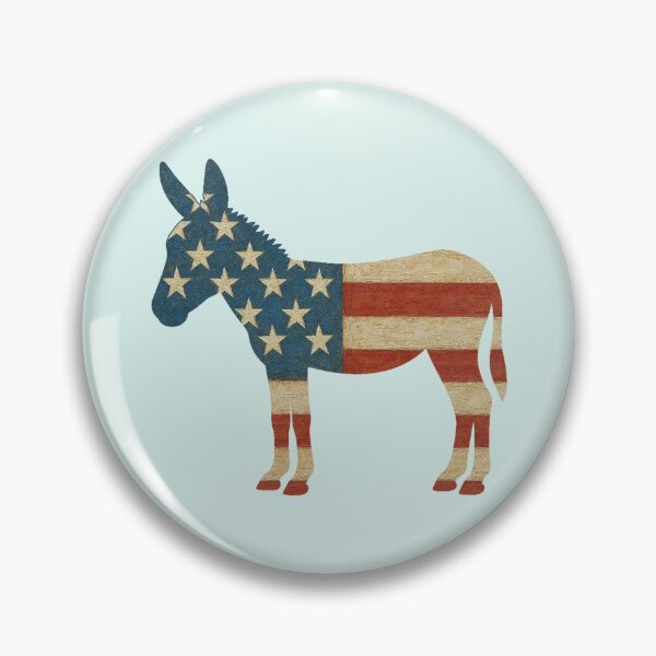 Item preview, Donkey American Flag Sticker designed and sold by candiscamera.