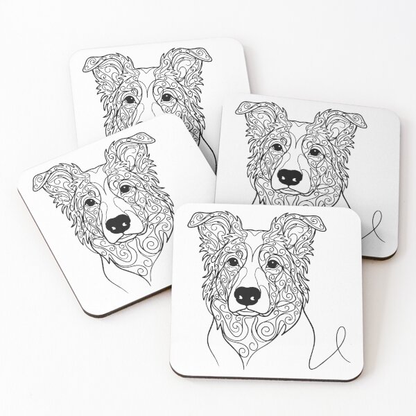 Item preview, Border Collie One Line Art – Modern Agility & Work Design designed and sold by Pfotenfaden.