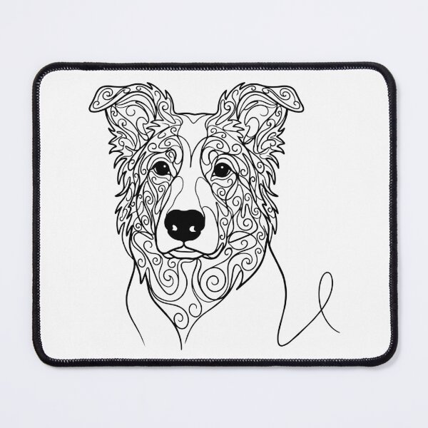 Item preview, Border Collie One Line Art – Modern Agility & Work Design designed and sold by Pfotenfaden.