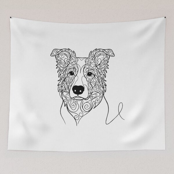 Item preview, Border Collie One Line Art – Modern Agility & Work Design designed and sold by Pfotenfaden.