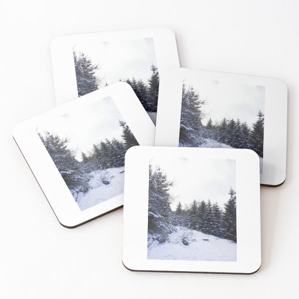 Item preview, Winter in Poland - Snowy Pine Forest Landscape designed and sold by Kapsula2023.