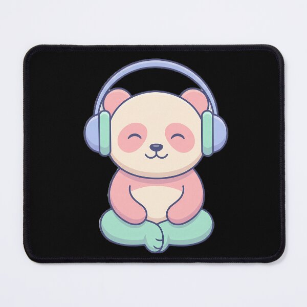 Item preview, Cute Meditating Panda With Headphones designed and sold by LYZ7VANI.