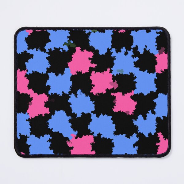 Item preview, Pink Blue On Black Irregular Abstract Design  designed and sold by PatternTitan.