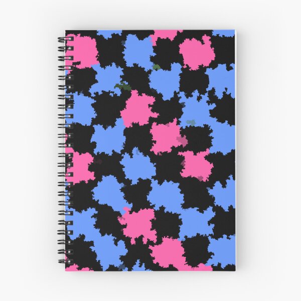 Item preview, Pink Blue On Black Irregular Abstract Design  designed and sold by PatternTitan.