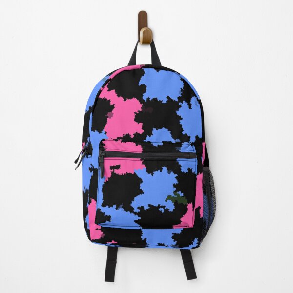 Item preview, Pink Blue On Black Irregular Abstract Design  designed and sold by PatternTitan.