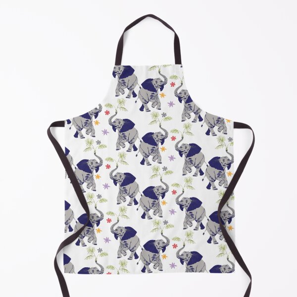 Item preview, The Majestic Elephant Parade: Hand-Painted Botanical Textile Art designed and sold by auran14.