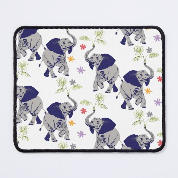 Item preview, The Majestic Elephant Parade: Hand-Painted Botanical Textile Art designed and sold by auran14.