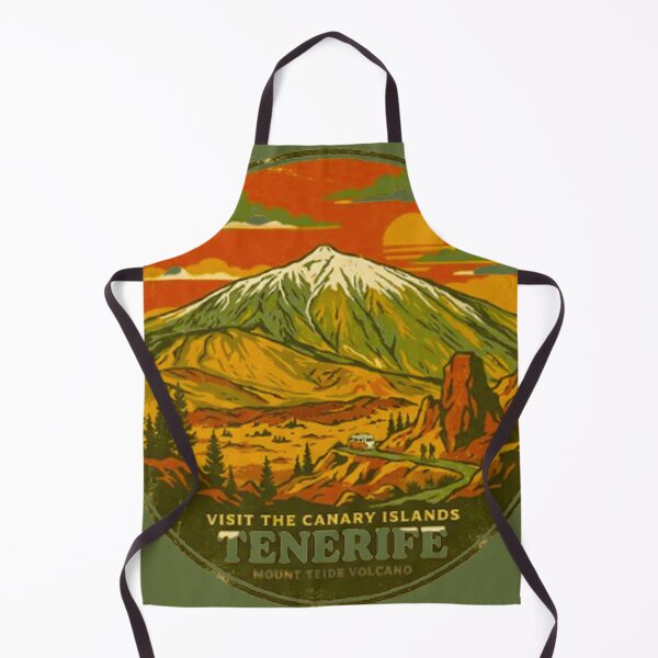 Item preview, Vintage Tenerife Canary Islands Mount Teide Volcano Travel Poster designed and sold by MT-Hub | Art for Every Soul.