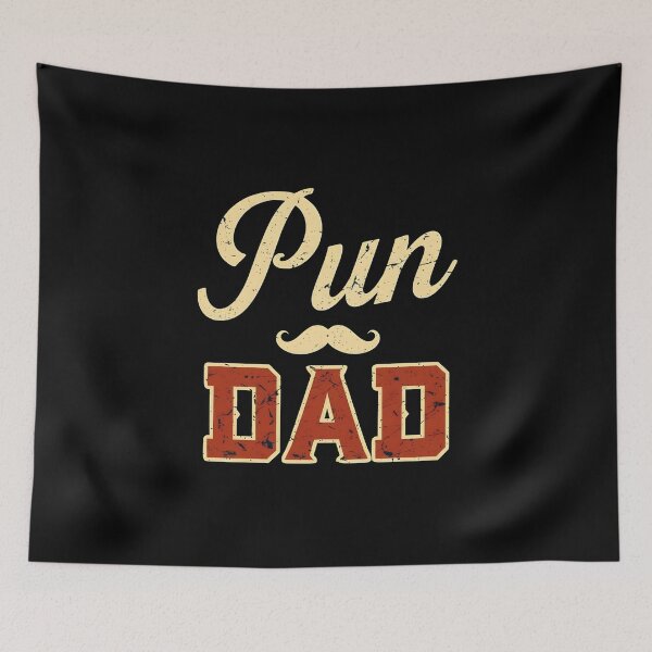Item preview, Pun Dad Funny Vintage Typography Mustache T-Shirt Design designed and sold by FestivityFinds.